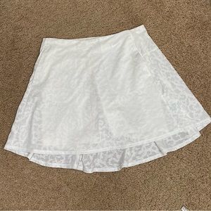 Women’s Nike DriFit White Leopard Mesh Tennis Golf Skirt, Size S